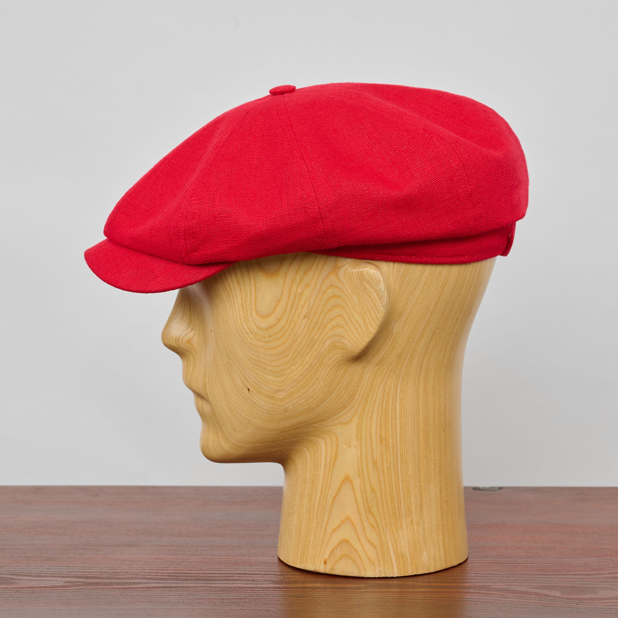 Brixton Red Corduroy Baker Boy Cap Hat M‎ Unisex Brood Newsboy Cap in Port – Brixton Europe main image 4