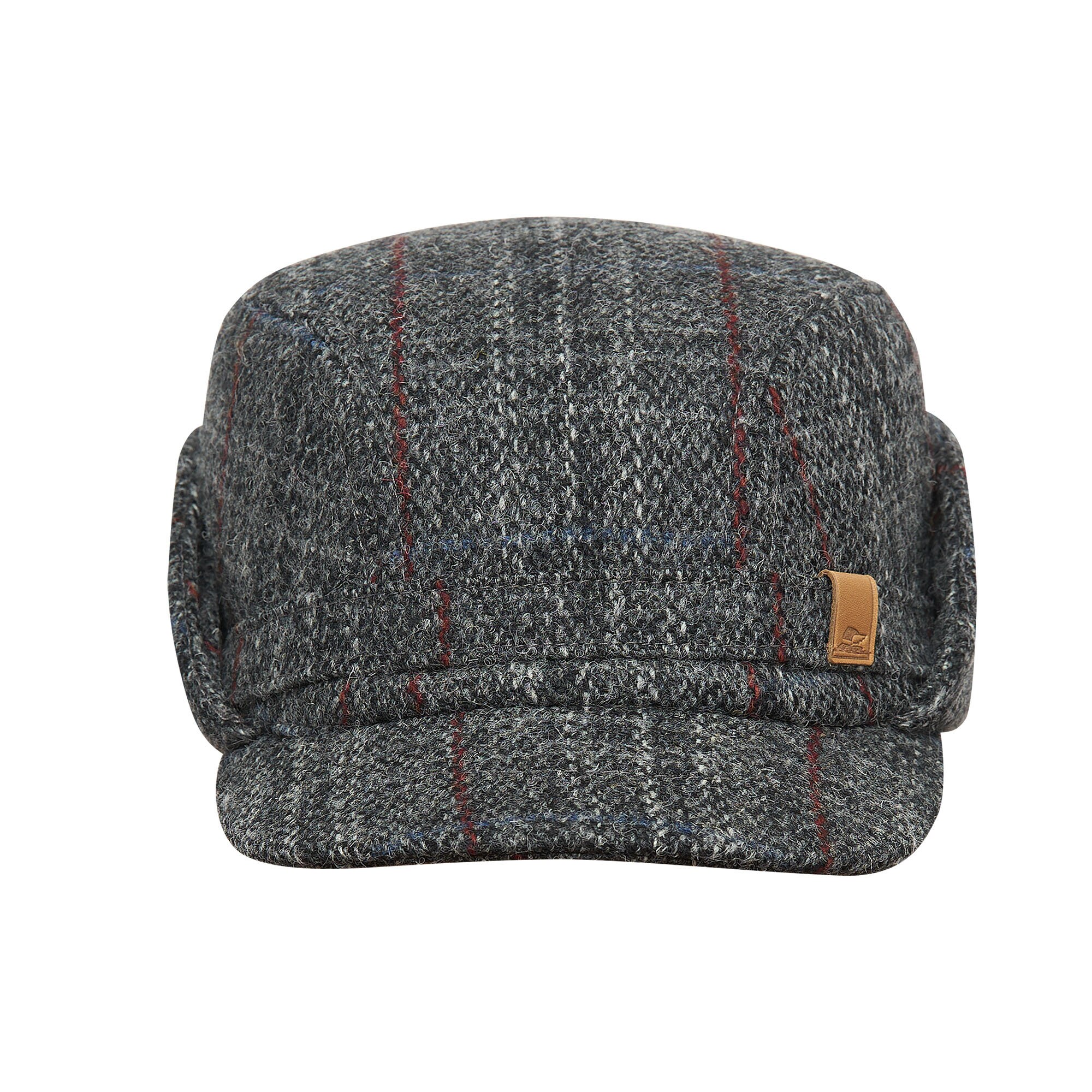 SAWYER Harris Tweed Wool Winter Mens Foldable Earflap Cap SAWYER Harris Tweed Wool Winter Mens Foldable Earflap Cap