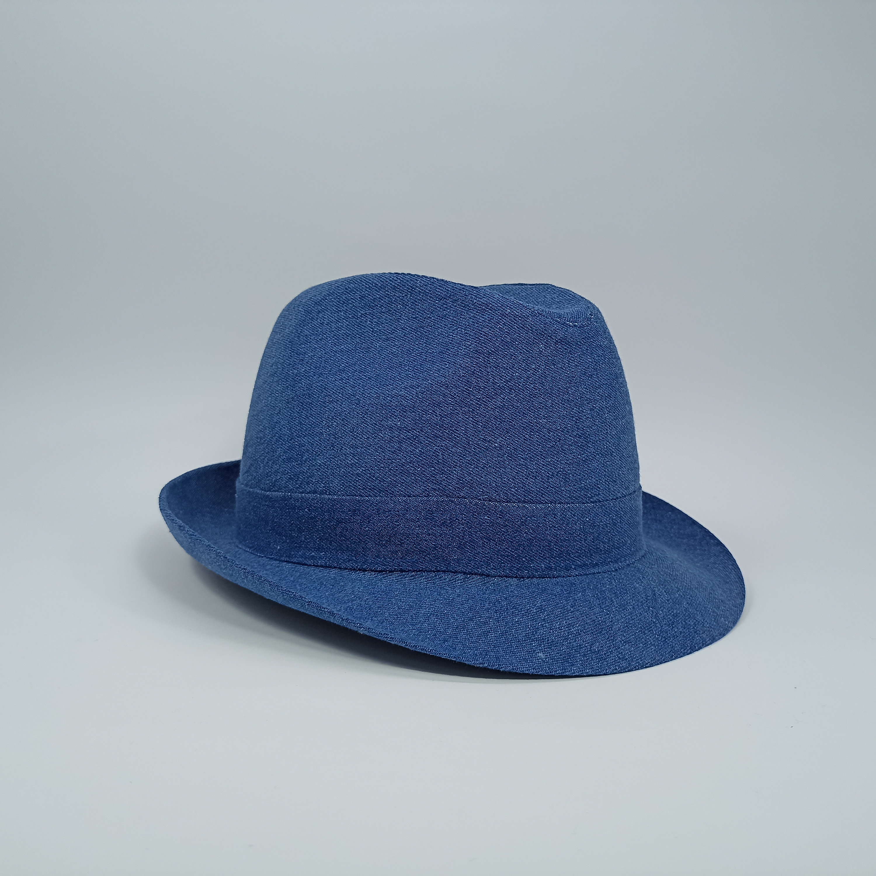 VTG Triby hat with band decoration‎ breathable made in USA blue denim  Small VTG Triby‎ hat with band decoration breathable made in USA  main image 2