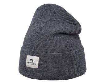 BRASS MONKEY Extra Fine Merino Wool Beanie Warm Knit Cap Soft Winter Hat Minimalist Docker Skull Bonnet Streetwear Lightweight Timeless GRAY