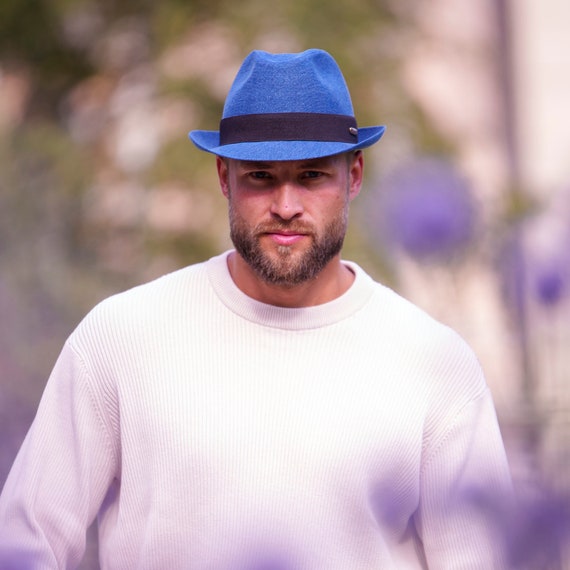 BLUE NOTE Denim Trilby Short Brim Hat Sun Protection  display picture 2