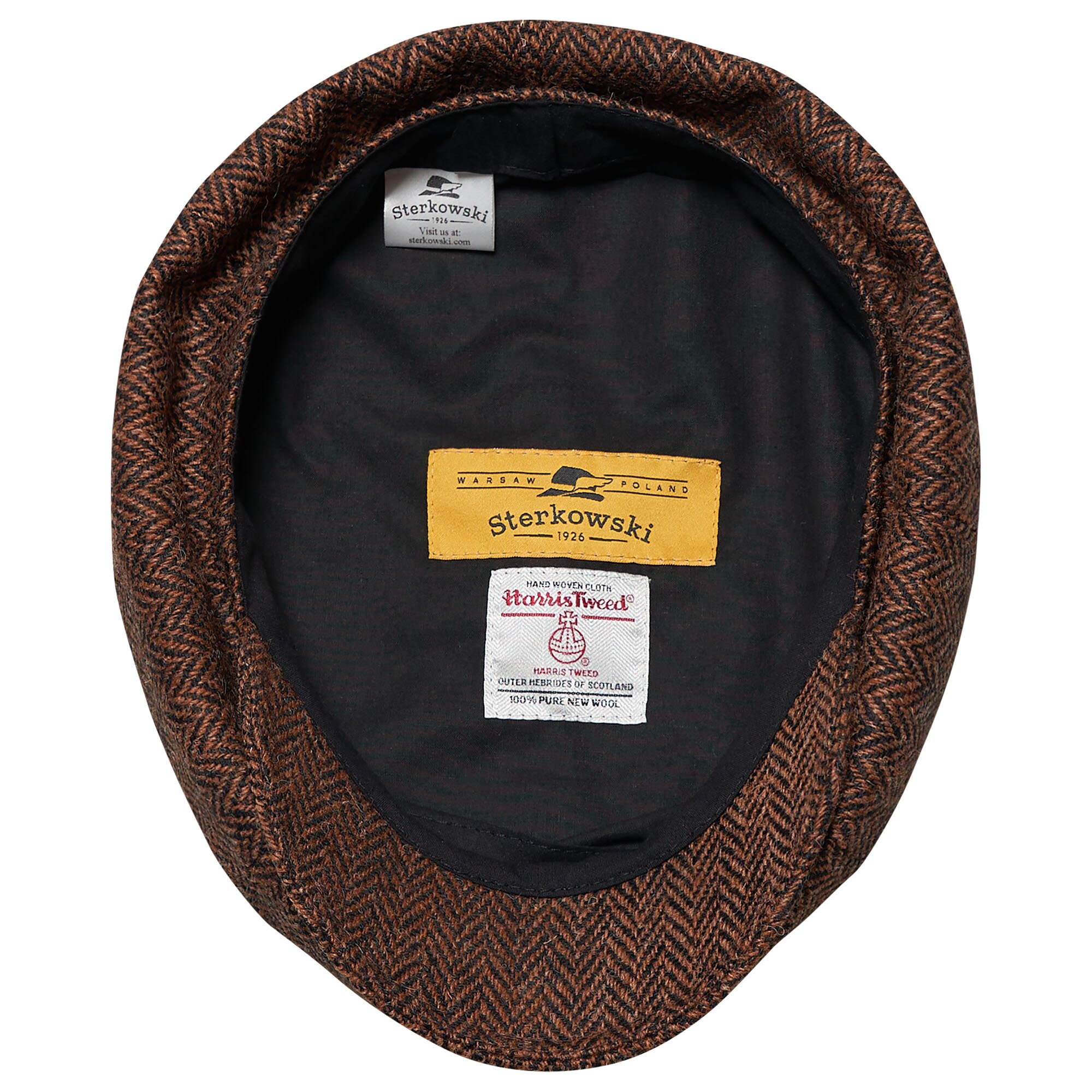 PEAKY Genuine Authentic Scottish Harris Tweed 8 Panel PEAKY Genuine Authentic Scottish Harris Tweed 8 Panel