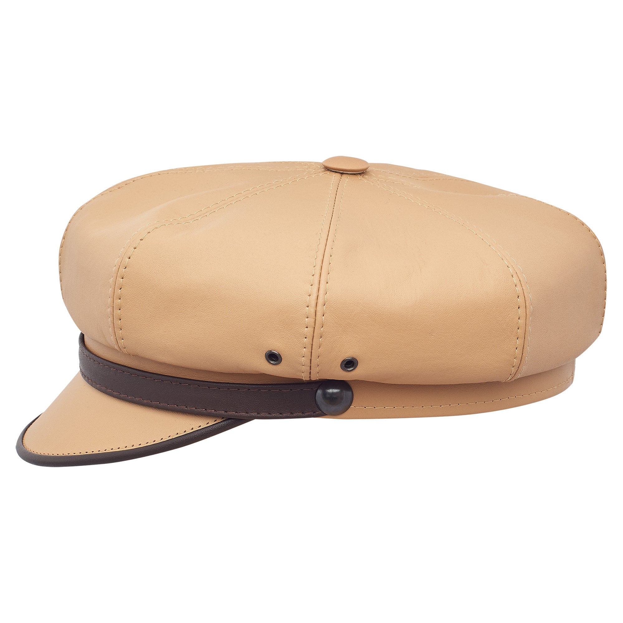Peaked Vintage Motorcycle Cap 