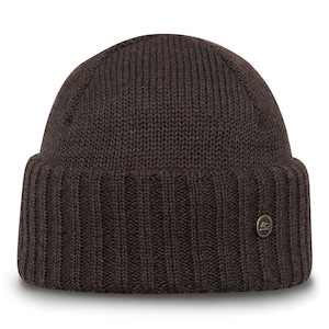 ORSO Bonnet Laine Mérinos Extra Fine Hiver Chaud Tricot Côtelé Docker Classique Outdoor Vintage Artisanat Confort Élégant Durable
