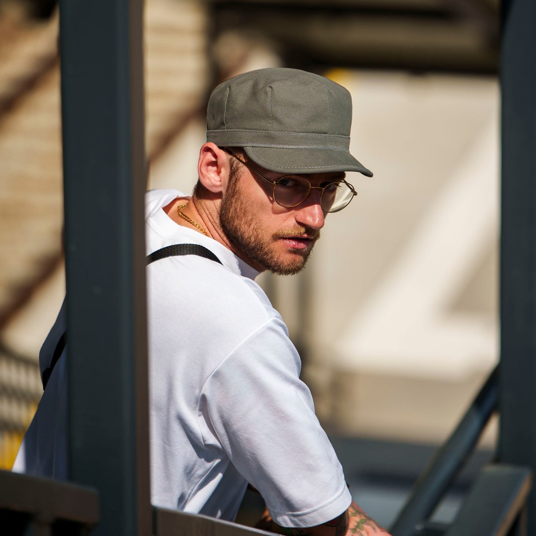 ENGINEER gorra de ingeniero de ferrocarril al estilo militar de 100% de  algodón GRIS - Etsy México, image size:1080x1080
