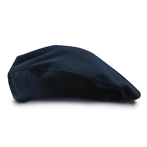 GRAND CLASSIC Wool Cloth Sewn Men's Beret French Artist Bohemian Beatnik Military Army Boy Scout Reservist Warm Winter Autumn Beret Hat BLUE