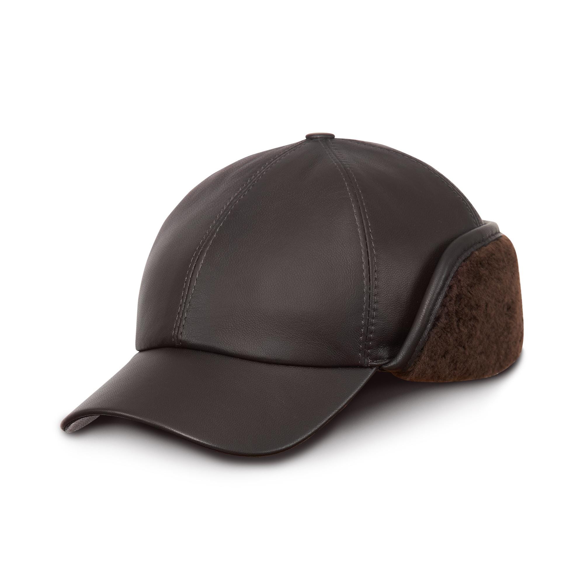 SIGMUND Genuine Leather Trooper Earflap Patrol Cap Duty Ranger