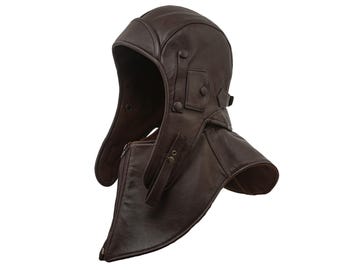 Genuine Leather Aviator Hat: Fleece Lined Winter Trooper Cap  display picture 1