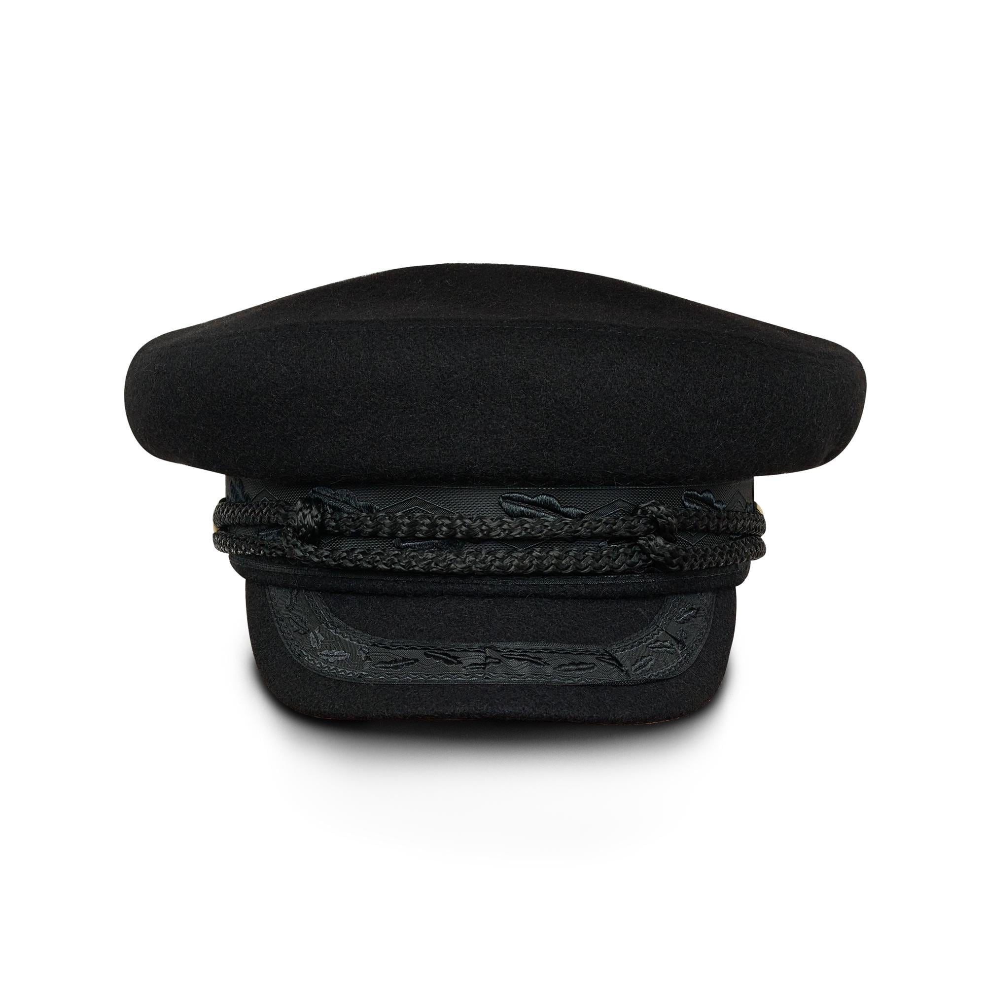 SKIPPER Wool Traditional Marine Breton Cap Merchant Fleet Sailor