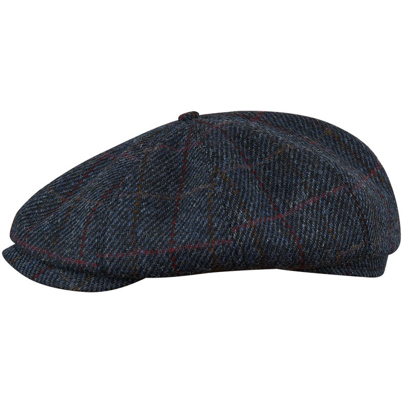 Herenkrantenjongenspet Harris Tweed Cap Cap Krantenjongenshoed Platte pet Hoed Baker Boy Hat Driving Cap Retro Hoed afbeelding 3