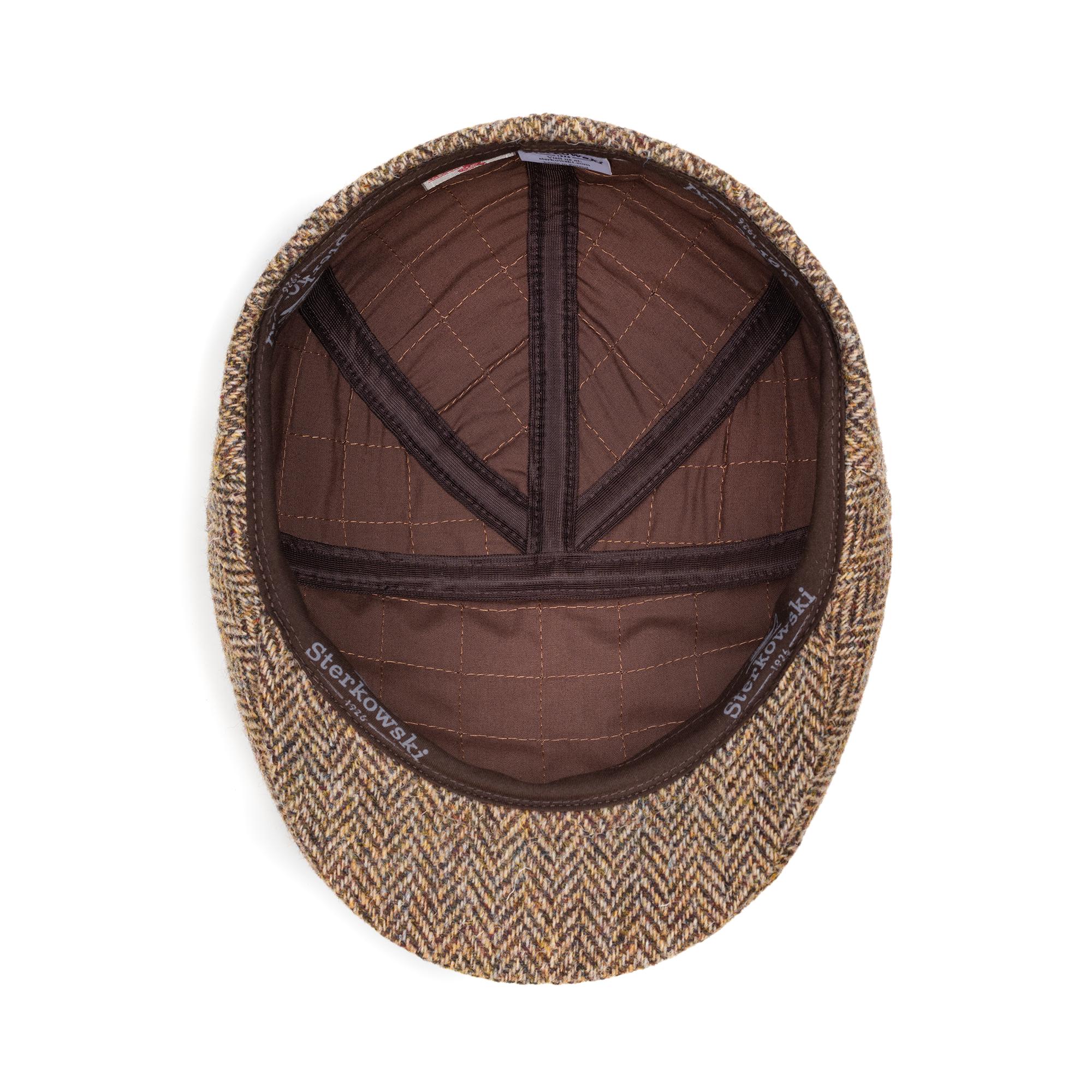 IVY FIVE Harris Tweed Flat Cap 5-panel Scottish Wool Mens Womens