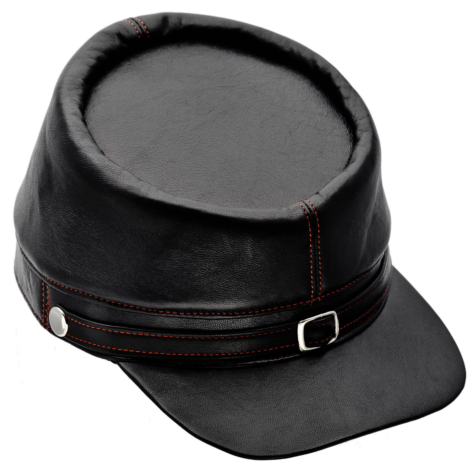 BUFFALO Leather Kepi Cap American Civil 
