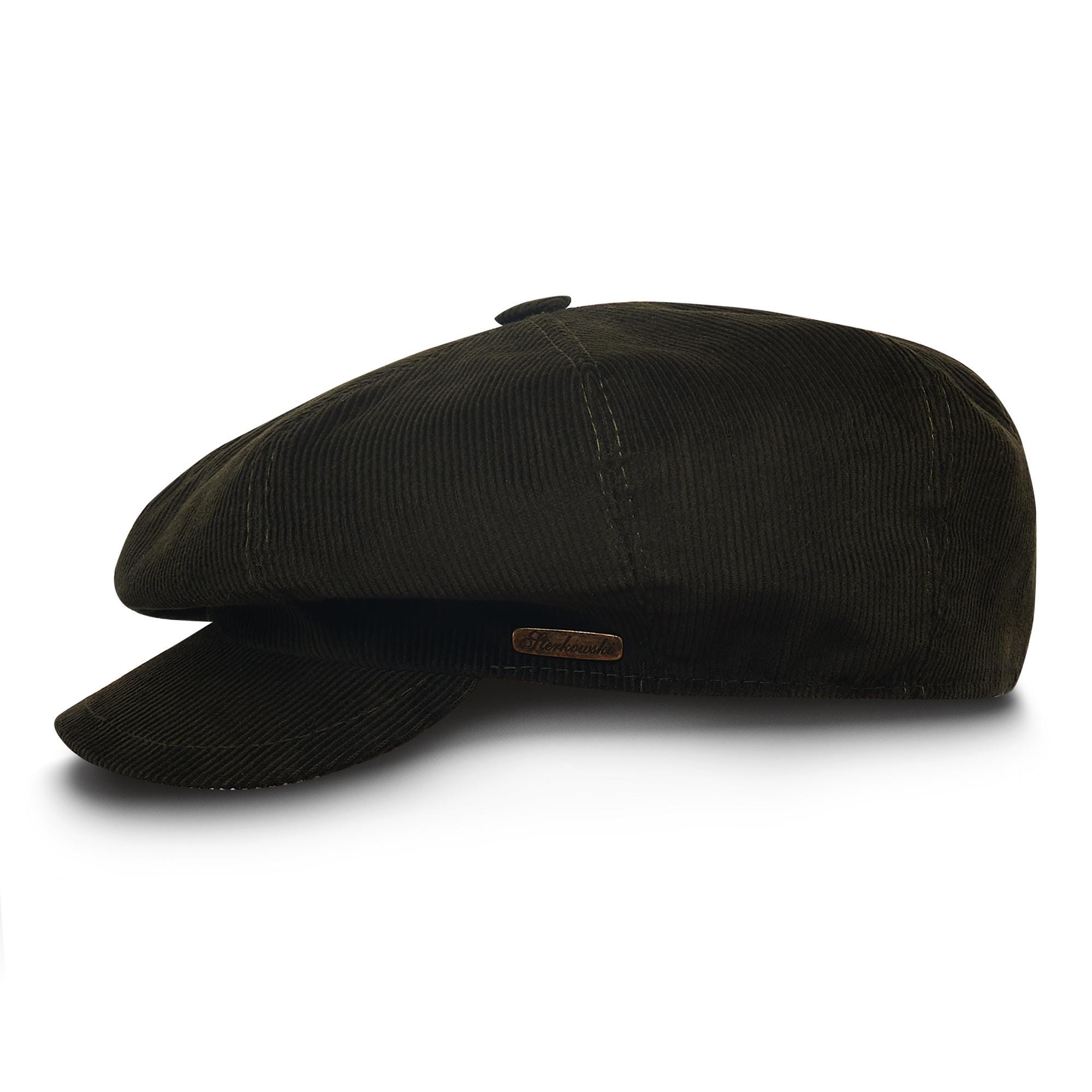 CORDUROY NEWSBOY CAP S ブラック Corduroy Newsboy Cap Black Flat Cap | Hatstoreworld.com