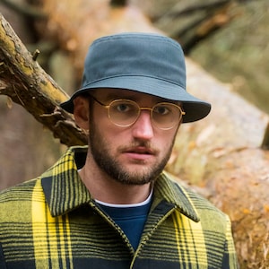 GOLF Waxed Cotton Bucket Weatherproof Rain Hat Boonie Jungle Bush Fisherman Gilligan Plain Militar Camp Tourist Outdoor Hiking Travel BLACK