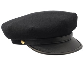 MOTO Motorcycle Biker Peaked Cap Wool 