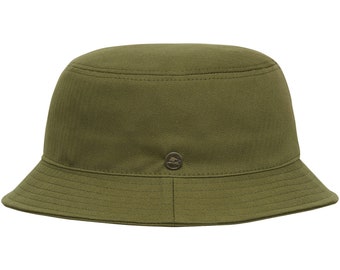 GOLF Waxed Cotton Bucket Weatherproof Rain Hat Boonie Jungle Bush Fisherman Gilligan Plain Militar Camp Tourist Outdoor Hiking Travel GREEN