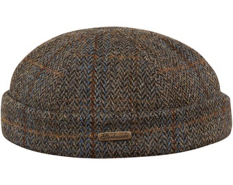 DOCKER männer wintermütze aus Harris Tweed, stylische kopfbedeckung