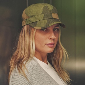 ENGINEER Cotton Camo Utility Cover Eight-Pointed Utility Cap Army Fatigue Combat Veteran Trucker Raider Camouflage Military Hat GREEN-BEIGE