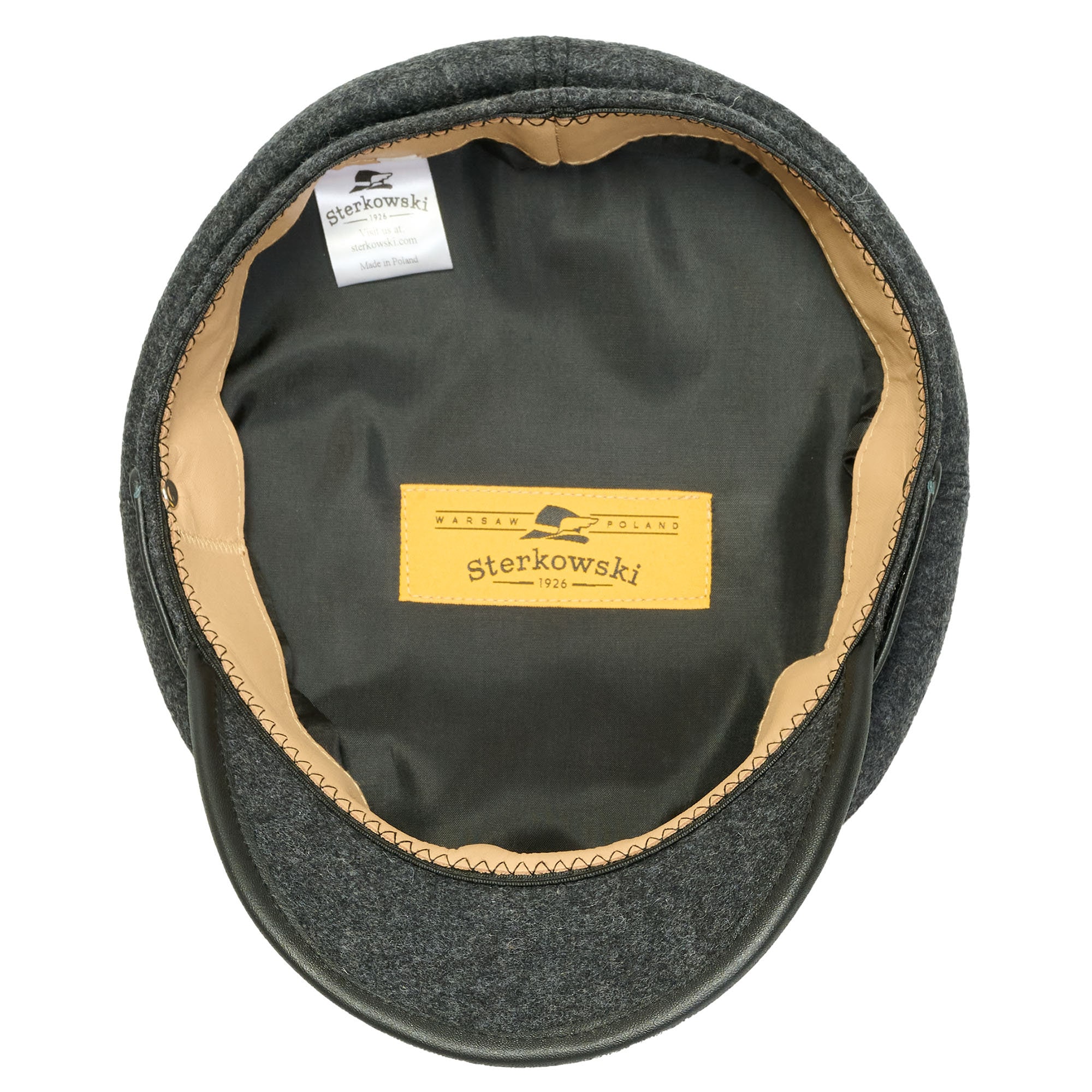 CDL ADDITION ADELAIDE WOOL CASQUETTE M Grey Wool Leather
