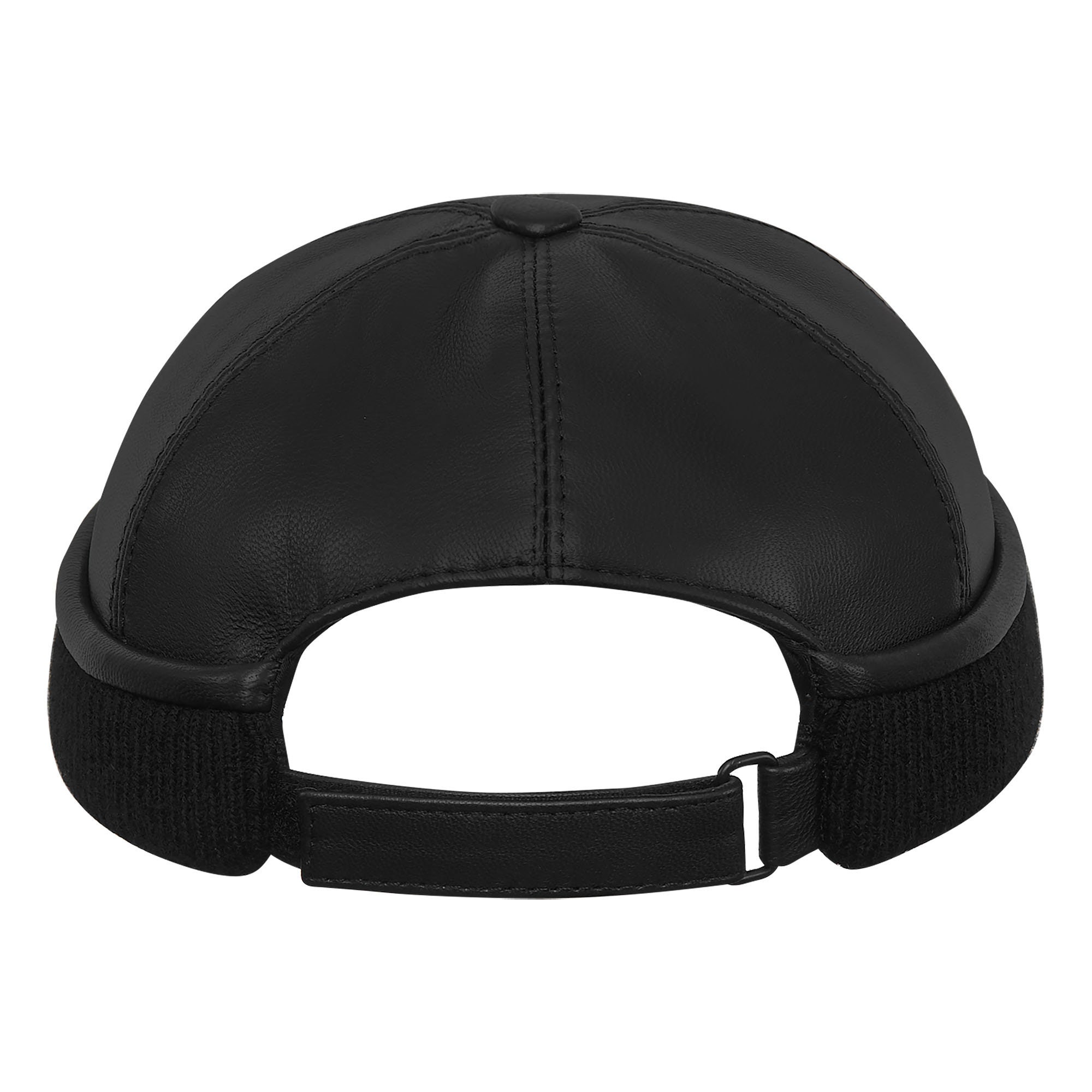 LEON Genuine Leather Docker Beanie - Winter Skull Cap Sailor