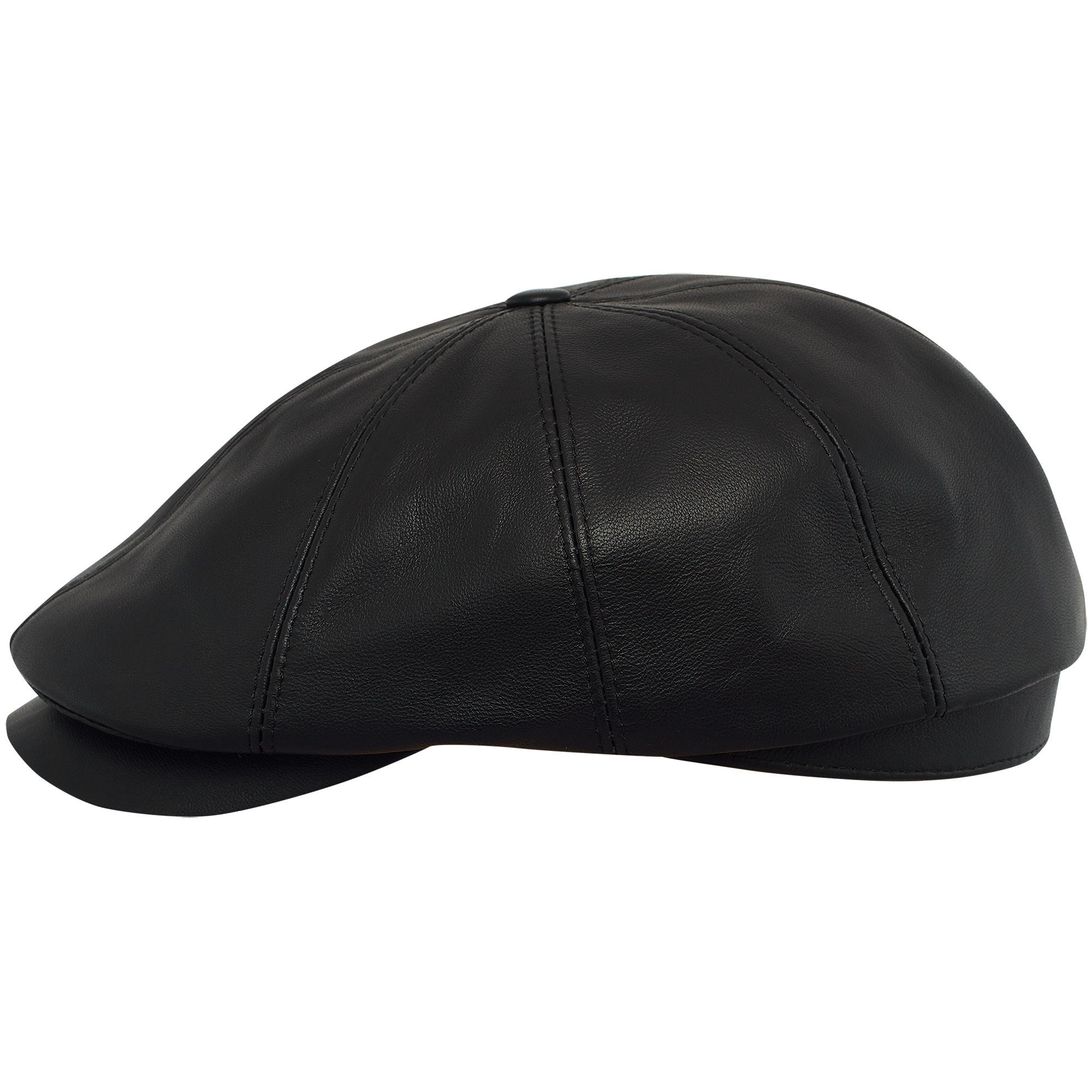 Home-X Sombrero de golf de Newsboy plano para hombre, gorra de lujo Gatsby  vintage (cuadros) negro/gris, Negro/Gris