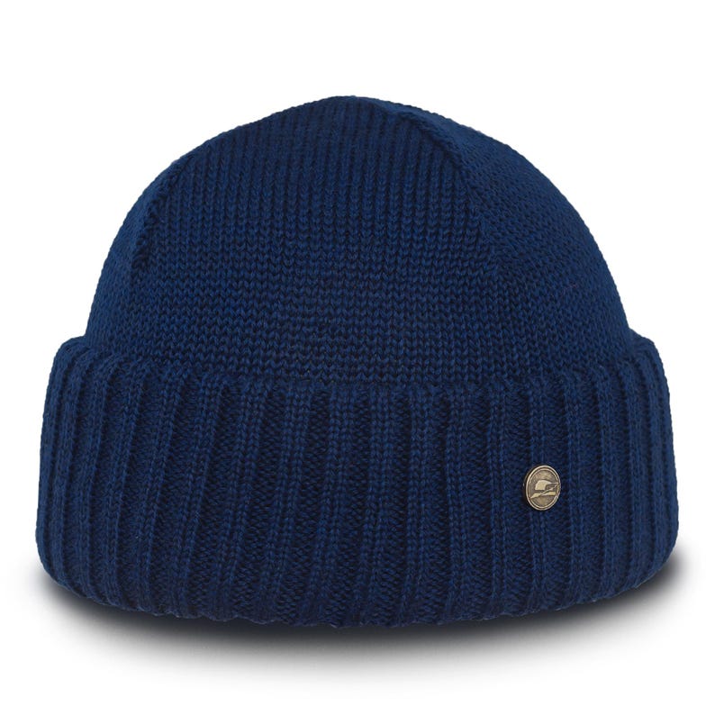 ORSO Extra Fine Merino Wool Beanie Soft Ribbed Knit Hat Winter Docker Cap Outdoor Fisherman Bonnet Classic Vintage Adventure Style BLUE image 2