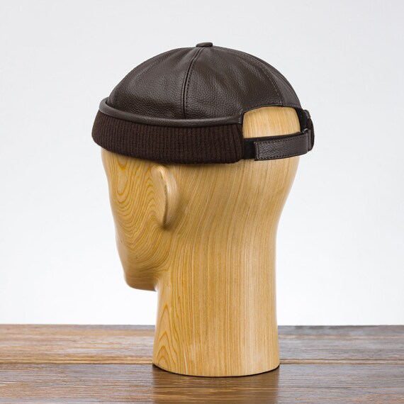 LEON Genuine Leather Beanie Winter Sock 