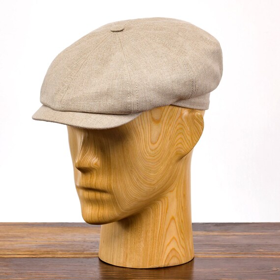 Sterkowski VIGO Linen Summer Newsboy Cap Beach Sun Bakerboy Retro Vintage