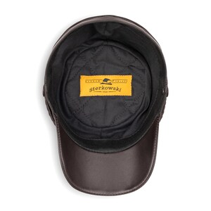 PATRIOT Genuine Leather American Civil War Kepi Secession Confederate Union Army Military Officers Collect Foreign Legion Hat BROWN image 4