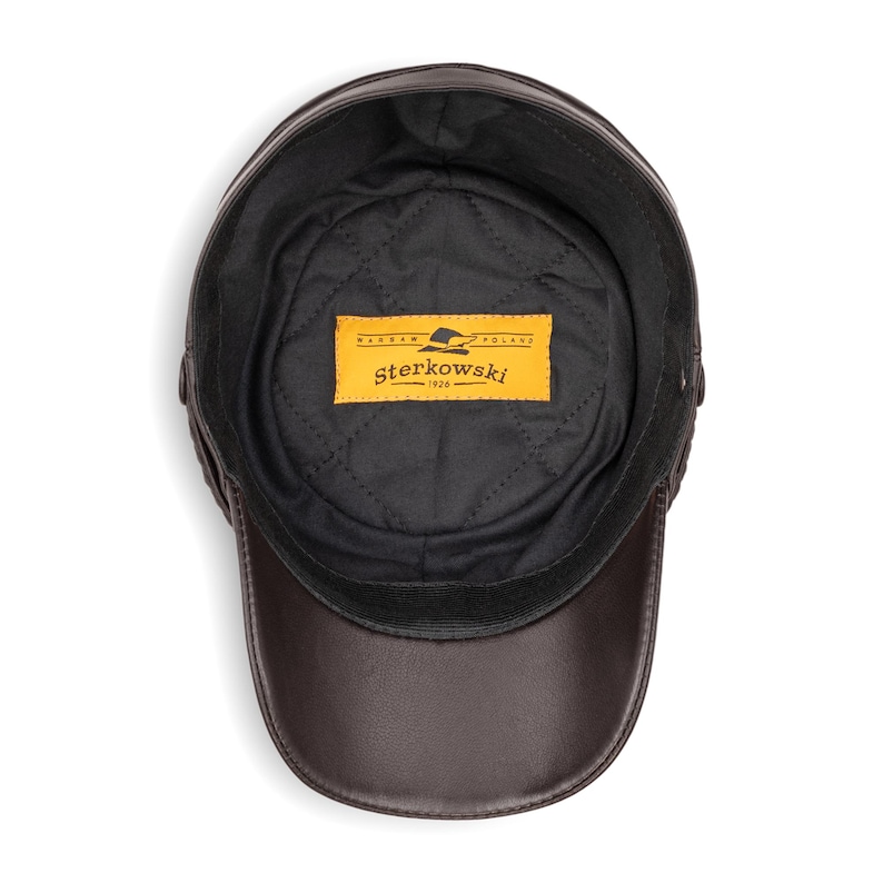 PATRIOT Genuine Leather American Civil War Kepi Secession Confederate Union Army Military Officers Collect Foreign Legion Hat BROWN image 4