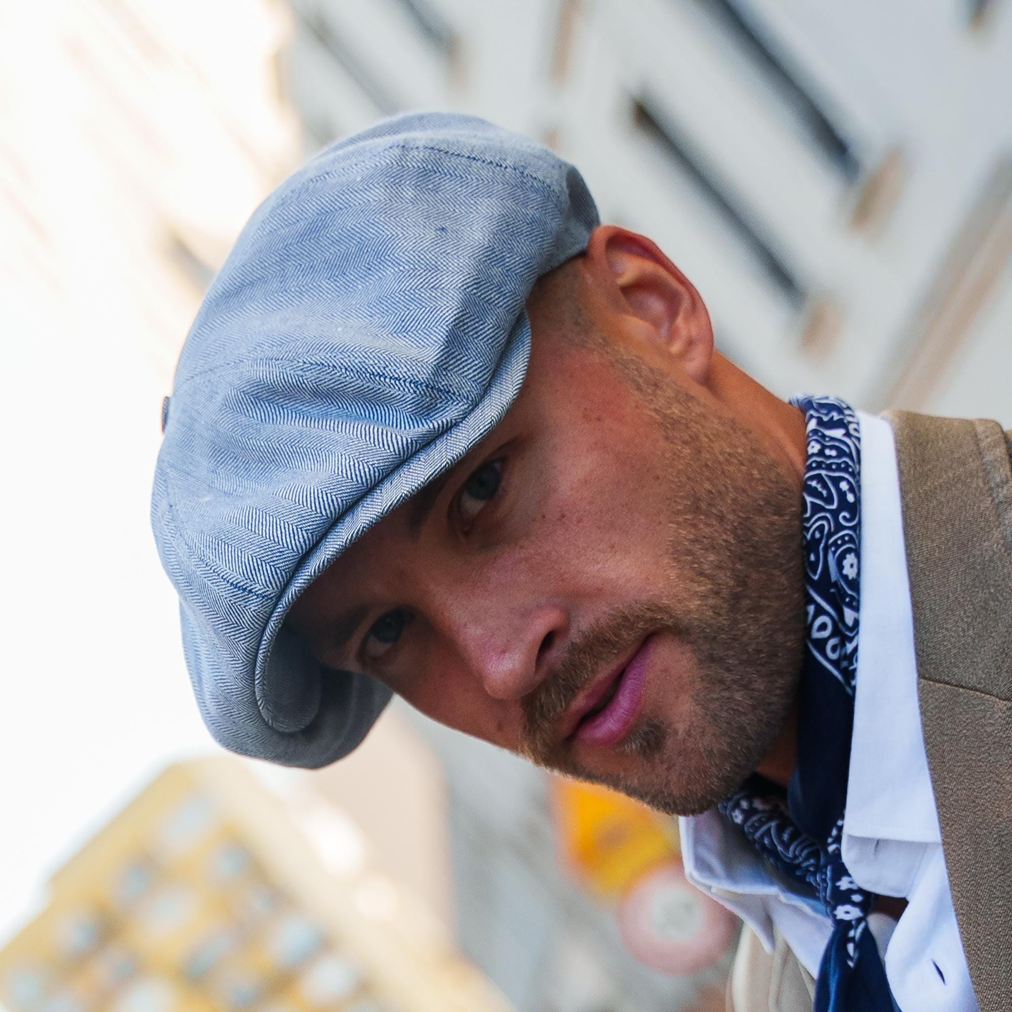 Mailboy Cap PEAKY Linen Wool Newsboy Cap | Classic Summer Heritage Mens Flat Cap ...