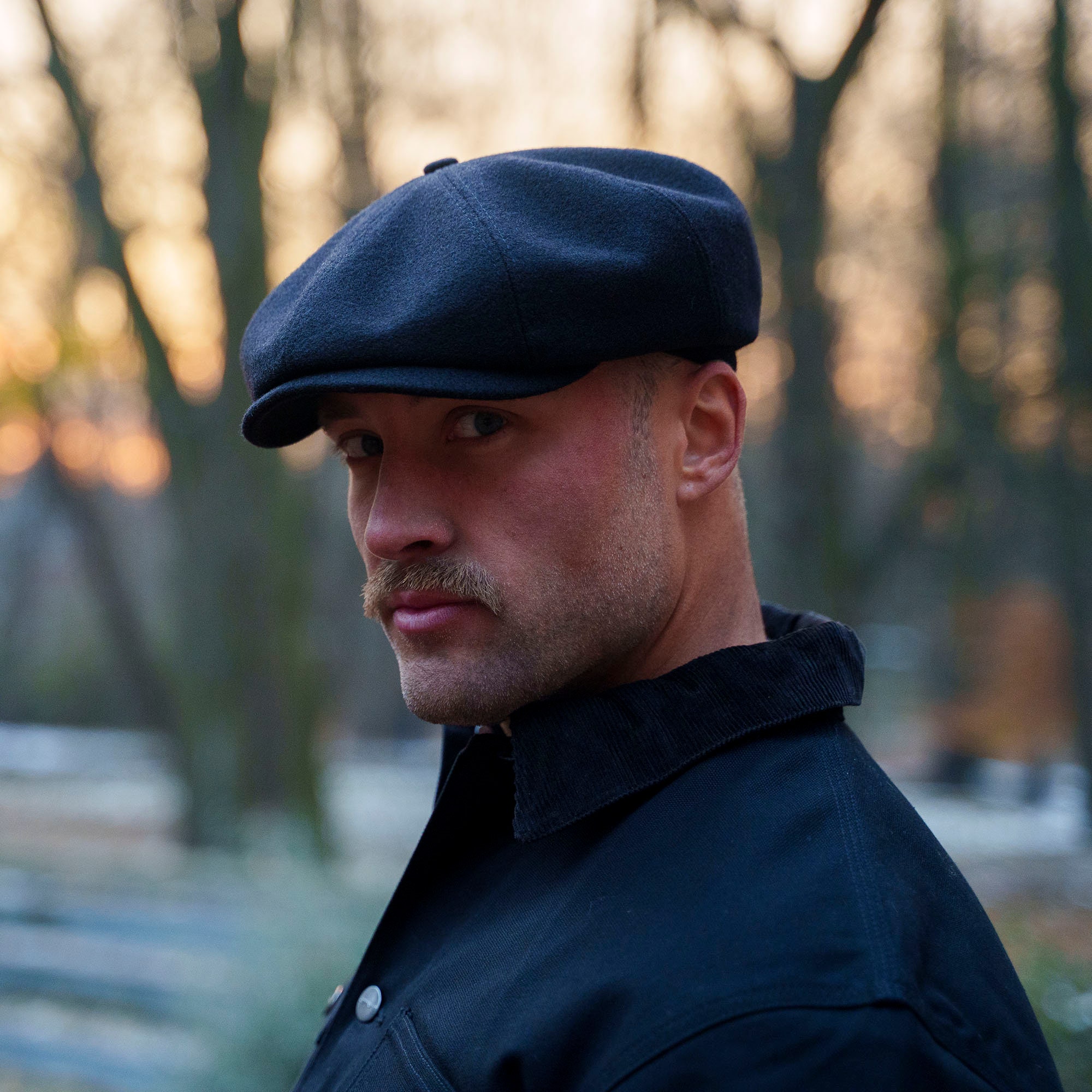 SHELBY Wool Cloth Warm Winter 8 Panels Newsboy Peaky Cap