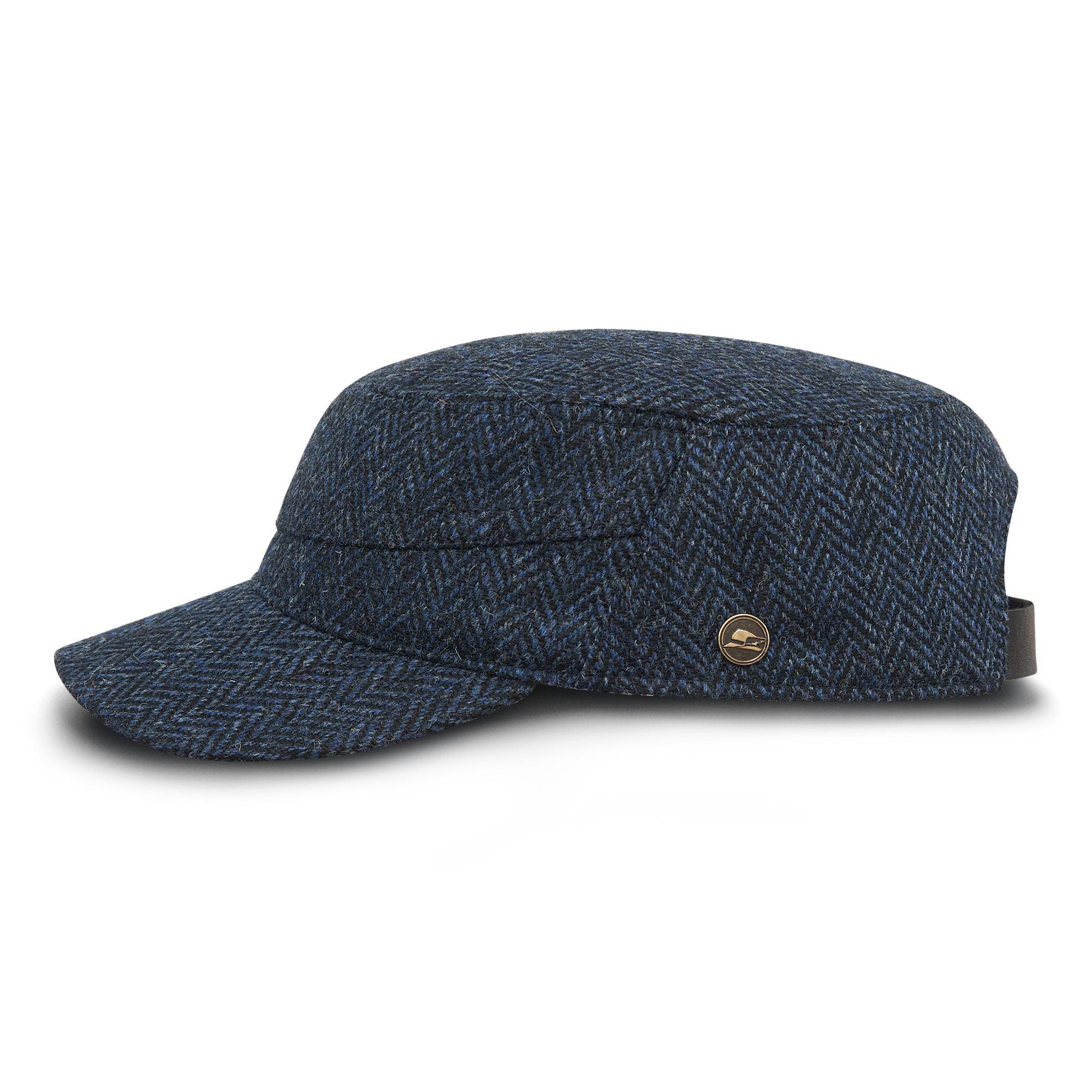 PATROL Harris Tweed Wool Patrol Cap Jockey Hat Military Hunting PATROL Harris Tweed Wool Patrol Cap Jockey Hat Military Hunting