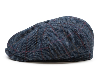 Damen-Mütze Aus Cord – 8-teilig, Baskenmütze, Paperboy-Style, Marineblau, Einheitsgröße