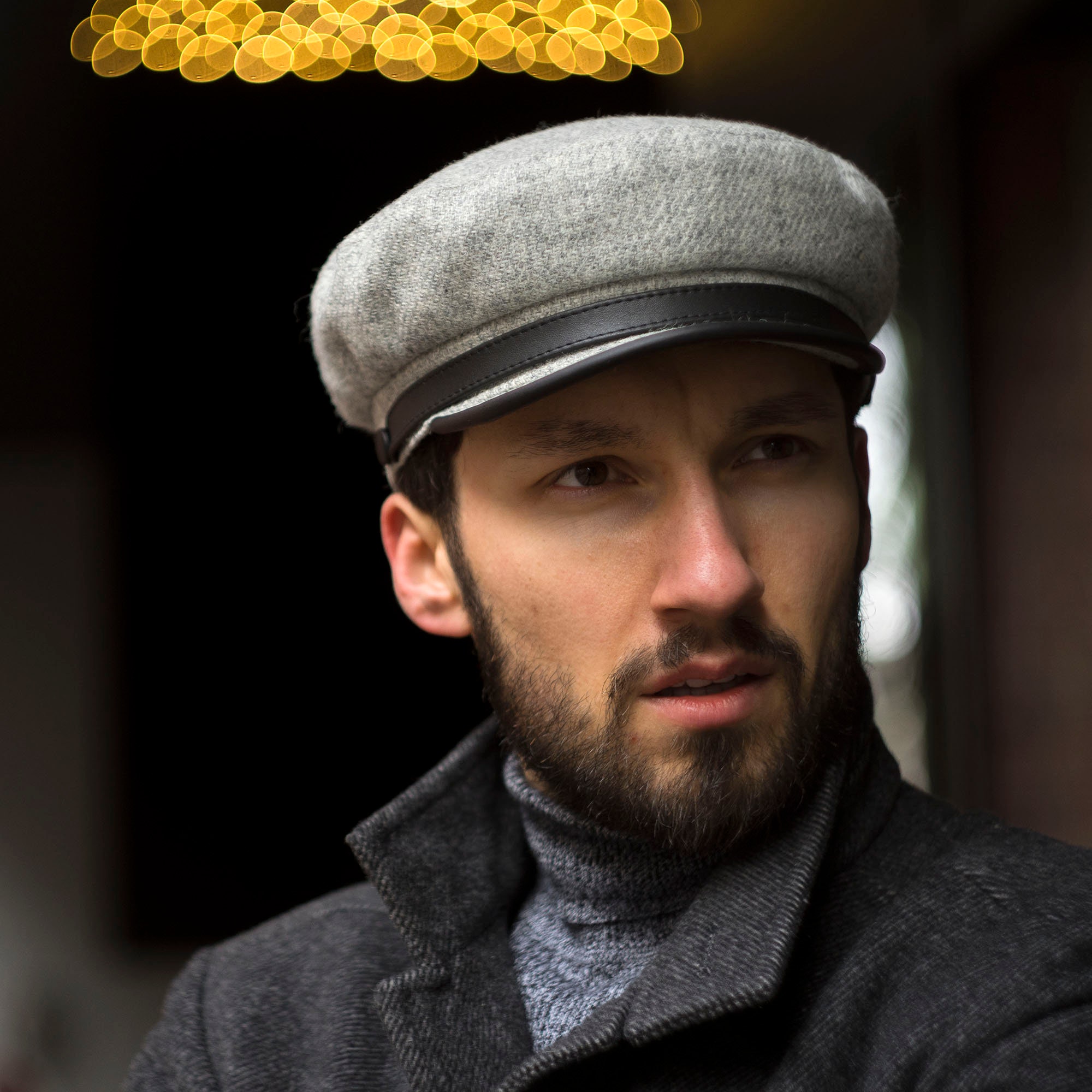 【BOHEMSEO】TWEED HUNTING CAP Amazon.com: Men's Tweed Newsboy Hat Gatsby Beret with Brim