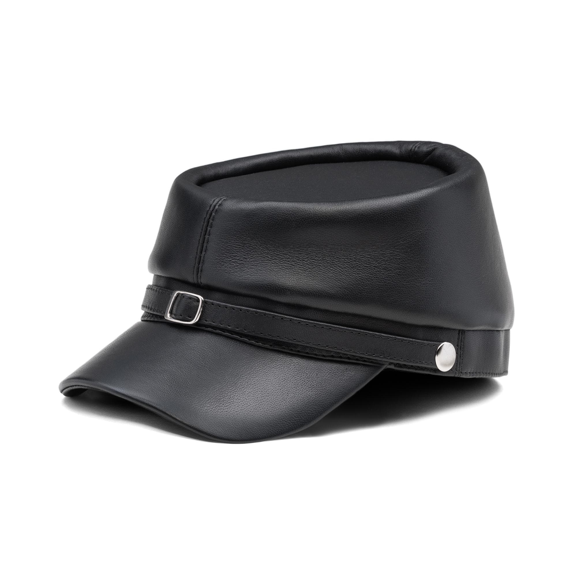 帽子 COOTIE 16SS LAWLESS HAT BUFFALO Leather Kepi Cap American Civil War Secession Confederate