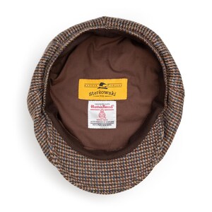 SHELBY Gorra Harris Tweed Newsboy 8 Panel Boina Gatsby Baker Boy Sombrero Hombre Vintage Gangster Retro Otoño Estilo Clásico AZUL-MARRÓN imagen 7