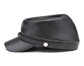BUFFALO Leather Kepi Cap American Civil War Secession Confederate