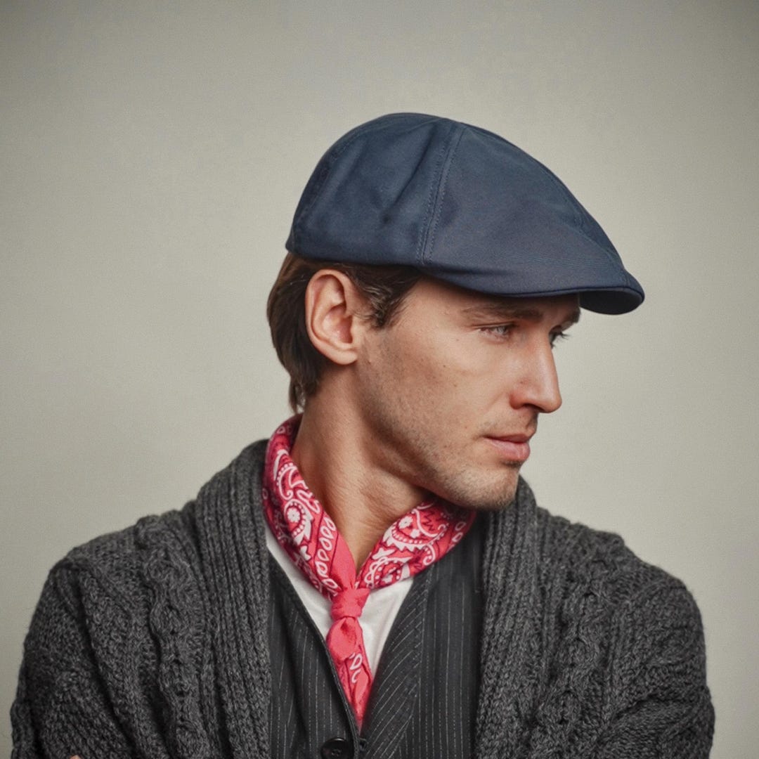RUSTY Cotton Duckbill 6 Panels Mens Flat Cap Lightweight
