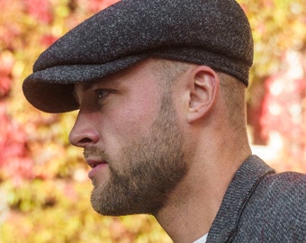 SALE - RAMBLER Genuine Scottish Harris Tweed Cap Newsboy Applejack