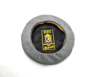 SALE GRAND CLASSIC 59cm Wool Beret gray Sewn Men's Beret French Artist Bohemian Beatnik Military Army Boy Reservist Warm Winter Autumn Beret