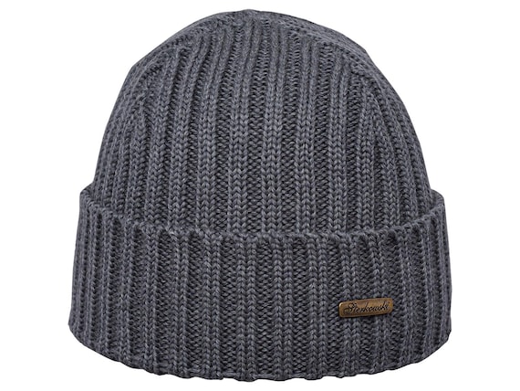 Merino Wool Ribbed Knit Beanie Cap Unisex Winter Hat Classic Warm Fullsheild 2pcs Merino Wool Beanie Warm Winter Thick Ribbed  main image 4