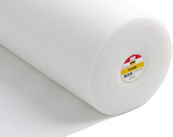 Vlieseline H630 Volume Fleece Batting - Low Loft, Iron-On Fusible, for Sewing, Quilting, Patchwork and Crafting - 90cm Width