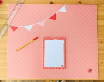 Desk pad Star Pennant Pink 60x50 large