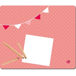Desk pad star pennant pink 60x50 large