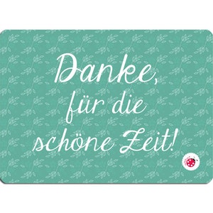 Dankeskarte Abschied grün Millimi
