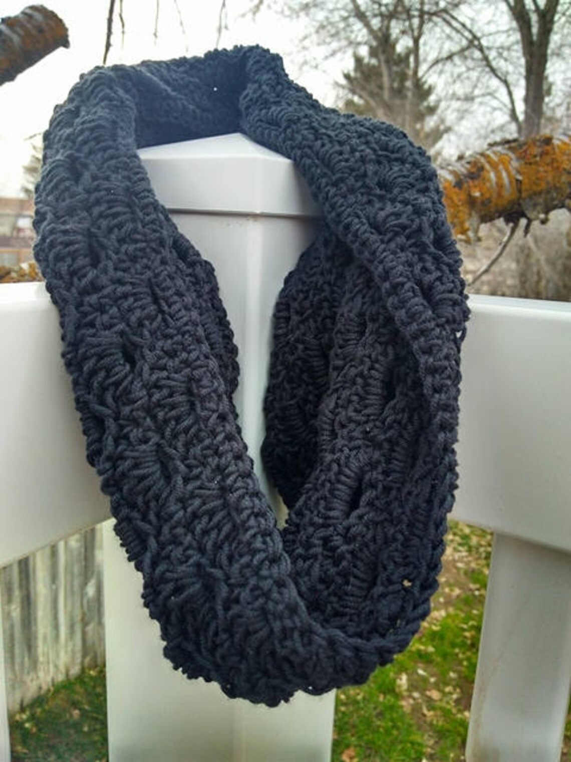 TWO Crochet Patterns PDF INSTANT Download Lacy Cowl and Lacy Scarf 2-in ...