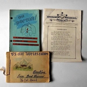 WWII Ephemera Collection Oh Doctor, Bad Wiessee Postcards & Government Personnel Advocate image 1