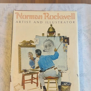 Norman Rockwell 1st Edition Artist & Illustrator Elephant Folio Book, Over 600 Illustrations, American Art, Coffee Table Art Book