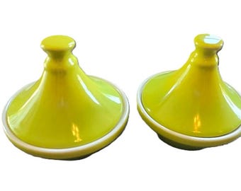 Vintage Ombre Green Mini Tagines - 1994 Insea Pair